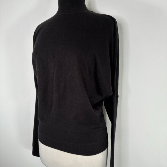 NWT Pilcro Anthropologie Womens M Turtleneck Pullover Sweater Long Sleeve Black - Picture 1 of 16